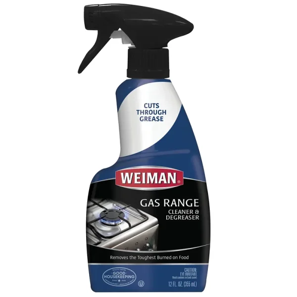 Weiman GAS Range Cleaner and Degreaser - 12 Ounce - Packaging May Vary