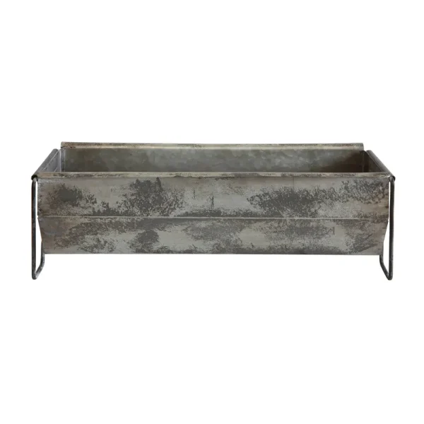 Distressed Finish Metal Trough