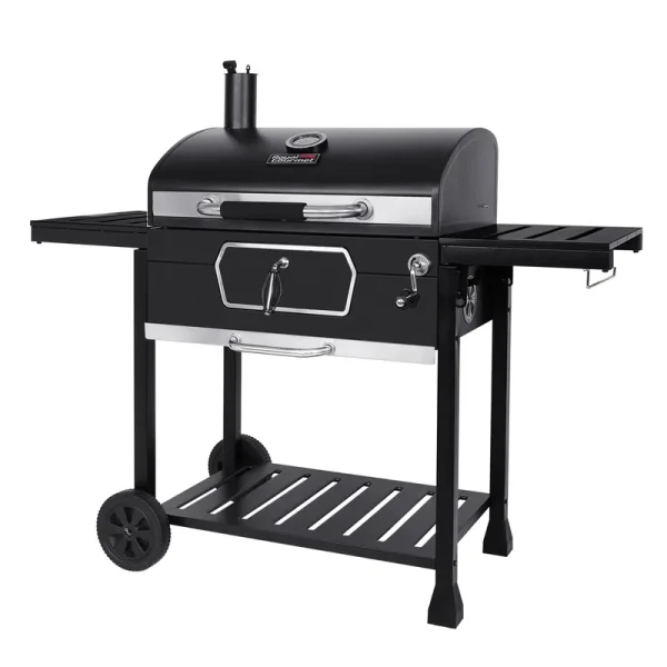 Royal Gourmet Cd2030an Deluxe 30-Inch Charcoal Grill, BBQ Smoker Picnic Camping Patio Backyard Cooking, Black