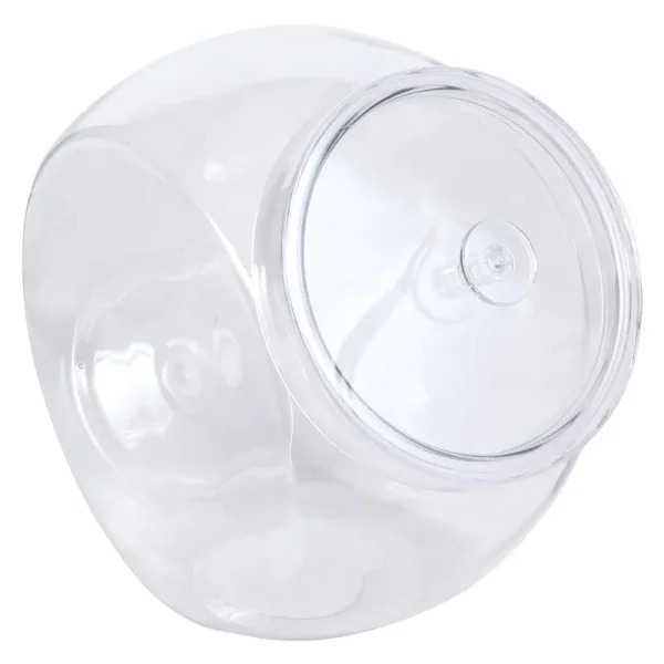 Caterers Corner Clear Plastic Candy Jars with Lids 55 oz.