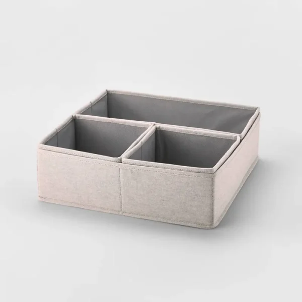 Set of 4 Collapsible Fabric Drawer Organizers - Brightroom