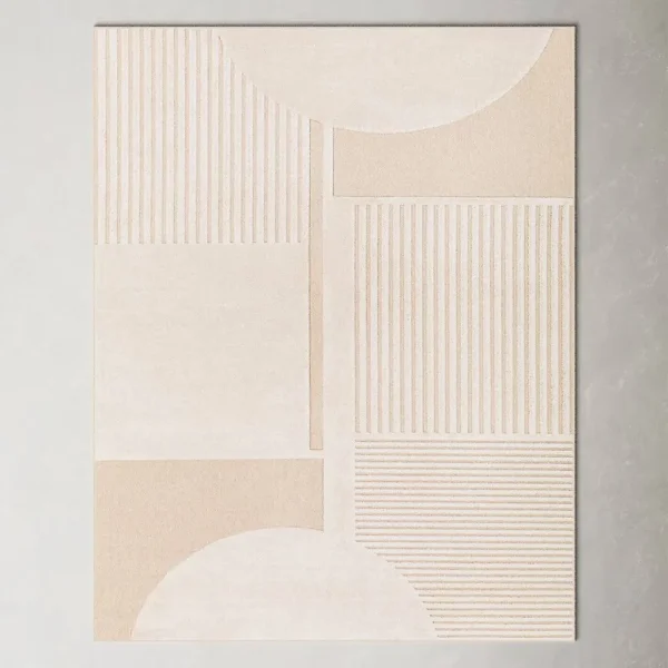 Courtyard Cream Area Rug AllModern Rug Size: Rectangle 3'11" x 5'7"