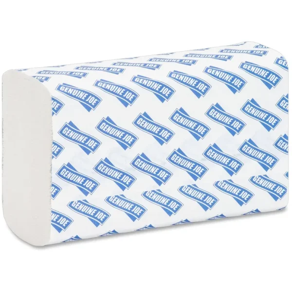 Genuine Joe Multifold Paper Towels - 9.10" x 9.50" - Multifold - White - 250 Sheets/Pack - 16 Packs/ Carton