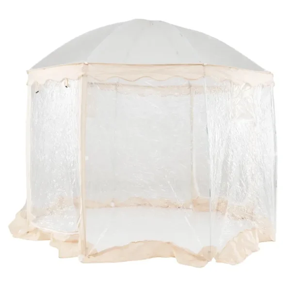 Tangkula 10x10 Ft Oversize Weatherproof Clear Outdoor Dome Tent for 8-10 People with 2 Roll-Up Doors