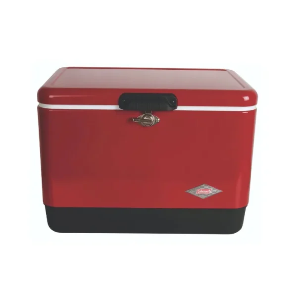 Coleman 54 qt Steel Belted Cooler Red