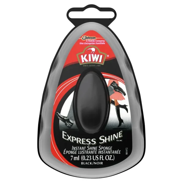 Kiwi Express Shine Instant Shoe Shine Sponge - 0.23 fl oz