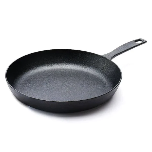 Food Network Pre-Seasoned Cast-Iron Skillet, Black, 10