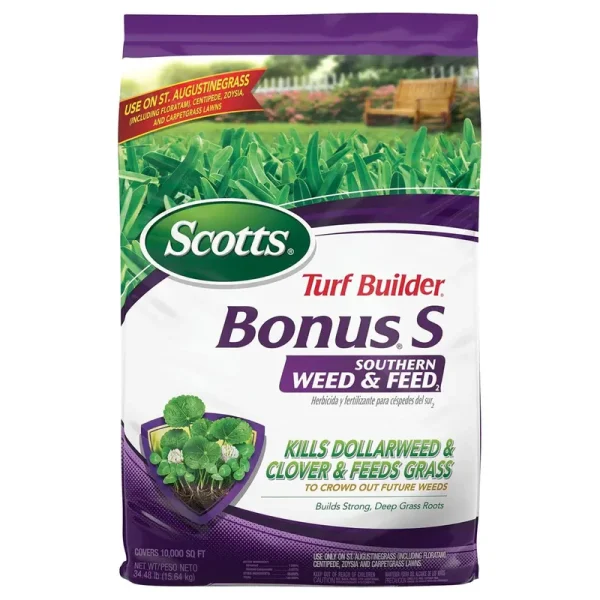 Scotts Turf Builder Bonus S Southern Weed Feed, 10,000 Sq. ft., 33020