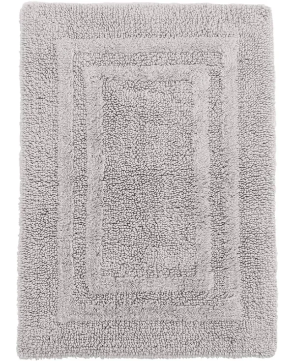 Hotel Collection Cotton Reversible 18" x 25" Bath Rug - Mercury
