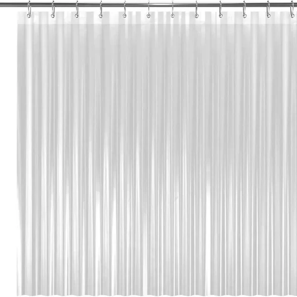 Peva Shower Curtain Liner 72"x72" Clear 10g Thickness No Chemical Smell