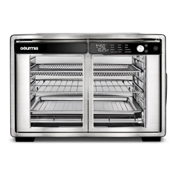 Gourmia 1700W 9 - Slice Digital Toaster Oven Air Fryer, 12 Cooking Preset, 35 L, Stainless Steel