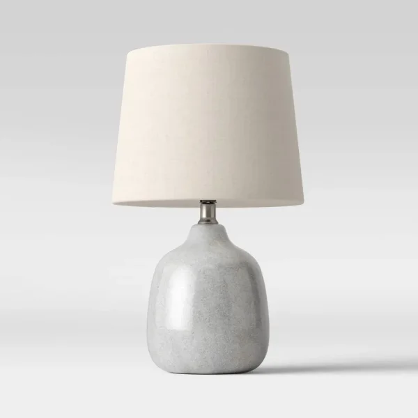 Assembled Ceramic Table Lamp (Includes LED Light Bulb) Gray - Threshold