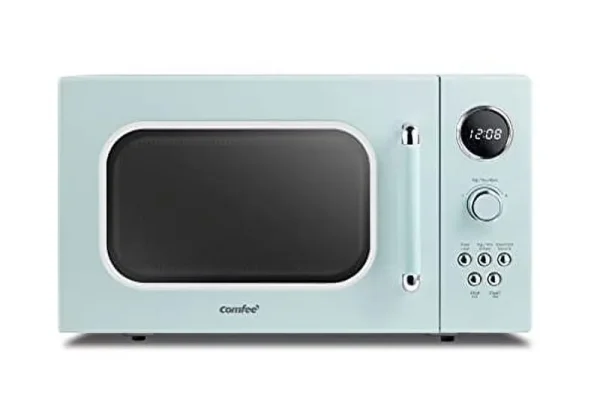 Comfee' Retro 0.9 Cu.ft. Microwave Oven in Green