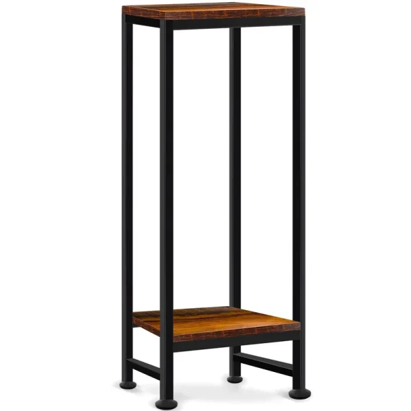 Plant Stand Indoor, Tall Plant Stands for Indoor Outdoor Plants, 2 Tier Heavy Duty Plant Shelf 31" Metal Plant Stand Modern Corner Flower Stand for
