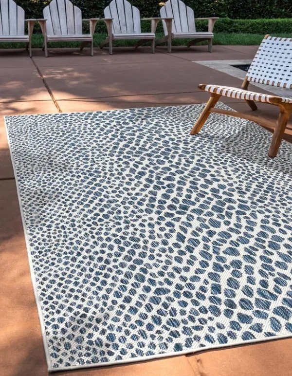 Jill Zarin Outdoor Cape Town 6' x 9' Area Rug - Blue