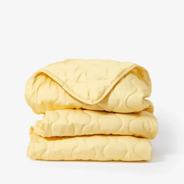Buffy Plantain Tencel Lyocell Puffer Throw Blanket