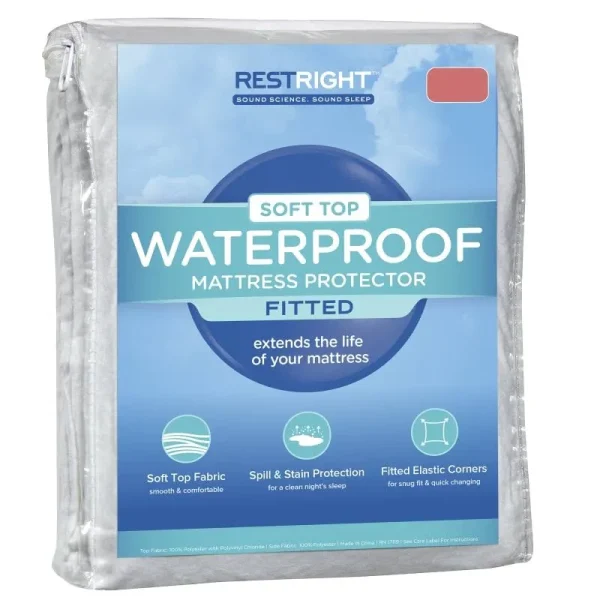 Just Home - Waterproof Twin Soft Top Mattress Protector