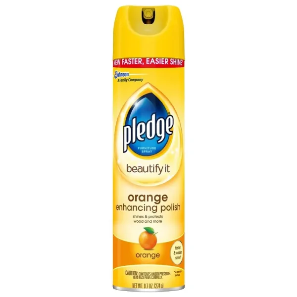 Pledge Orange Enhancing Polish - 9.7 oz can