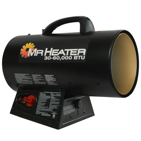 Mr. Heater 60,000 BTU Forced Air Propane Heater - Black