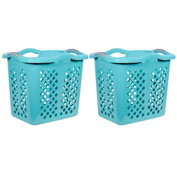 Home Logic 2.0bu 2pk Lamper Laundry Baskets Teal