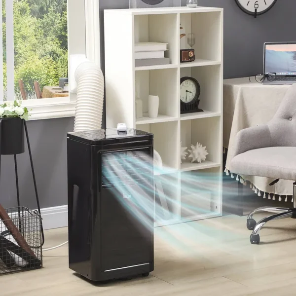 HOMCOM 8,000 BTU Portable Air Conditioner with Remote 823-041V80BK
