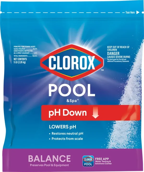 Clorox Pool & Spa pH Down, Balance - 5 lb