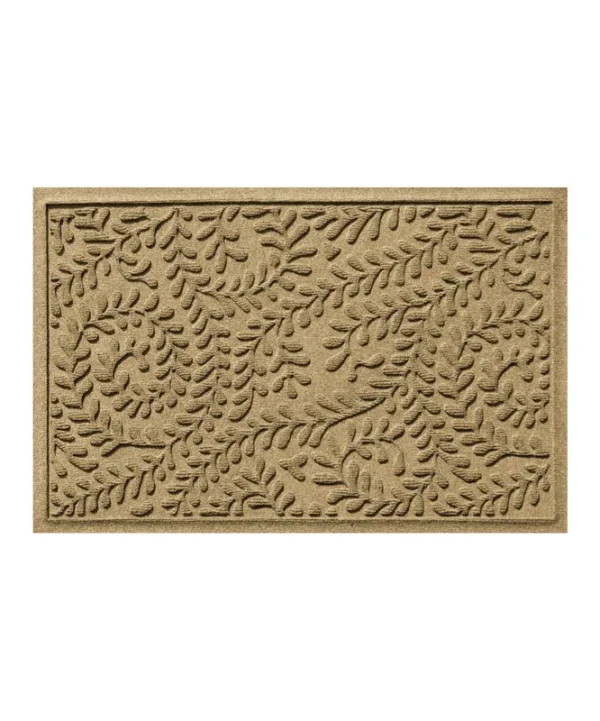 Waterhog Boxwood Camel 22 in. x 60 in. Pet Polyester Indoor Outdoor Runner Doormat