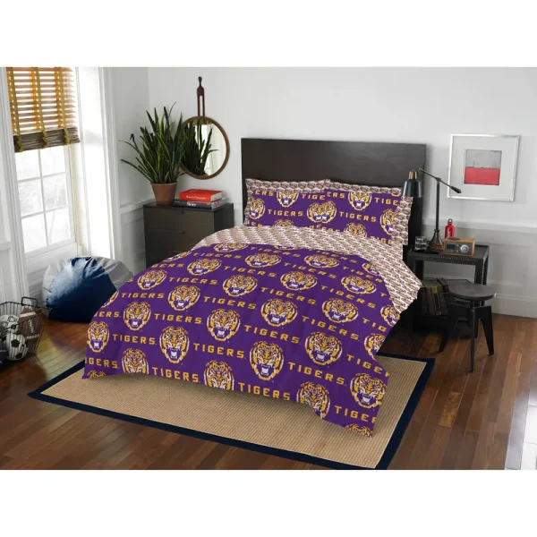 LSU Tigers Queen Bed in A Bag Set