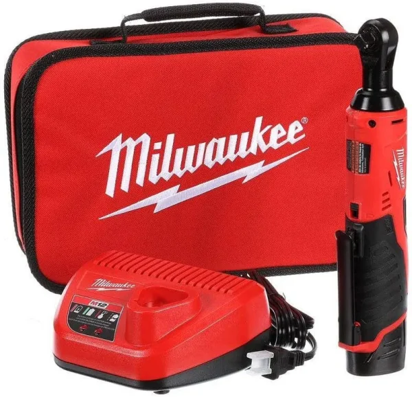 Milwaukee 3/8 - in Cordless M12 Lithium - Ion Ratchet Kit (Ratchet Kit W/Tool Bag)
