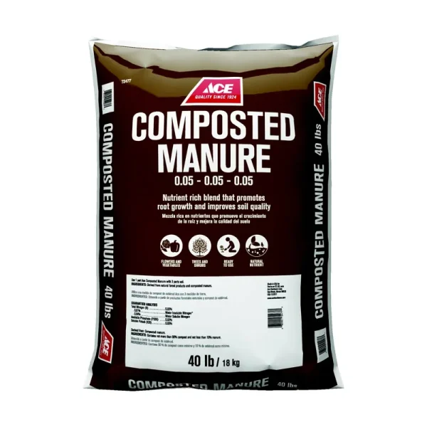 Ace Composted Manure - 40 lb bag