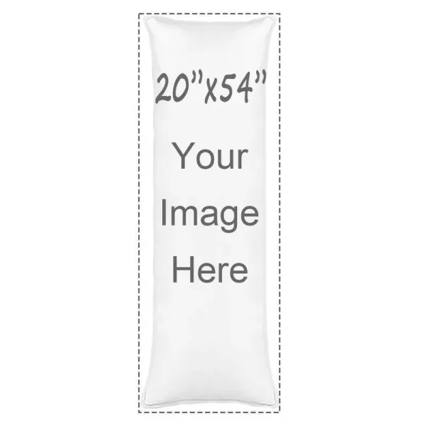 Shop&Three Custom Love Design Photos or Text Outdoor/Indoor Throw Pillowcase,Personalized Pet, Wedding Keepsake Throw Pillow (20" x 54")