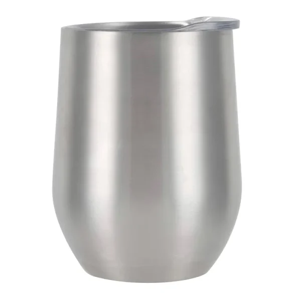 ArtMinds 12-Ounce Stainless Steel Wine Tumbler - Silver - Each