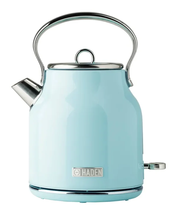Haden Heritage 1.7L Stainless Steel Electric Kettle - Turquoise