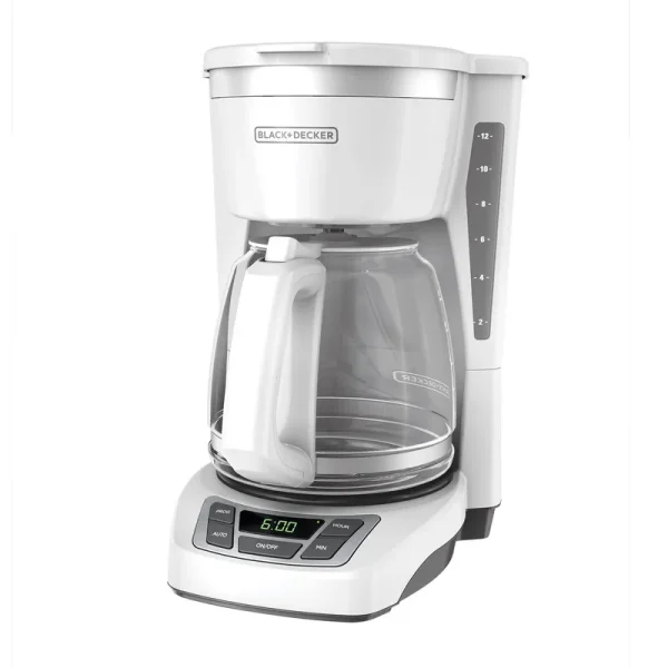 Black & Decker - Cm1160w - 12-Cup Programmable Coffeemaker - White