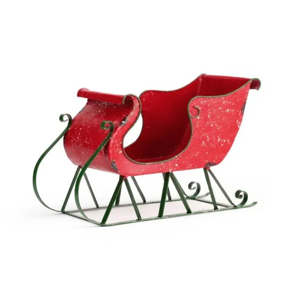 Demdaco Red Santa Sleigh D��cor One-Size
