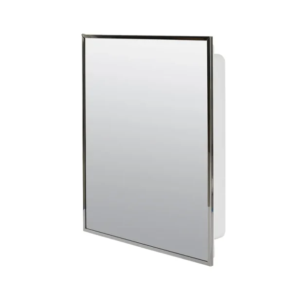 Project Source 16.13-in x 20.13-in Surface/Recessed Stainless Steel Mirrored Rectangle Medicine Cabinet X4311MV