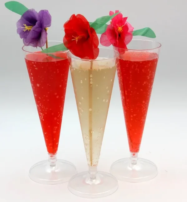 30 PC Clear Plastic Classicware Glass Like Champagne Wedding Parties Toasting Flutes