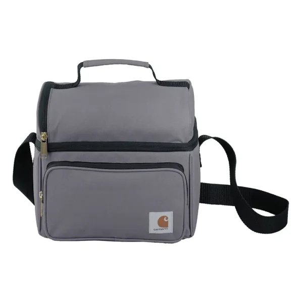 Carhartt Insulated 12 Can Two Compartment Lunch Cooler Gray