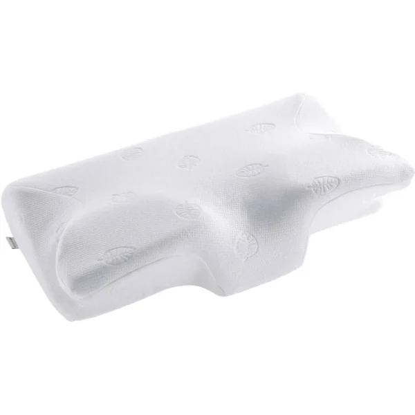 Marnur Cervical Pillow Memory Foam Orthopedic Pillow for Neck Pain Sleeping Side & Back & Stomach Sleeper with White Pillowcase