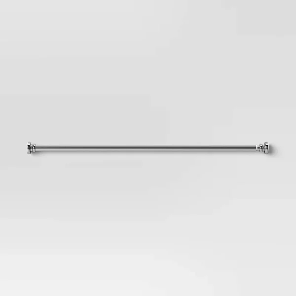 18"-30" Round Curtain Rod Brushed Nickel - Room Essentials