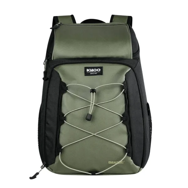 Igloo Max Voyager 30 Can Backpack, Soft Sided Cooler, Olive
