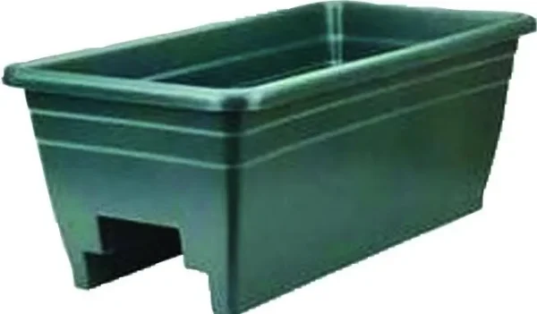 HCC Retail - Deck Rail Box Planter - Hunter Green / 24 inch