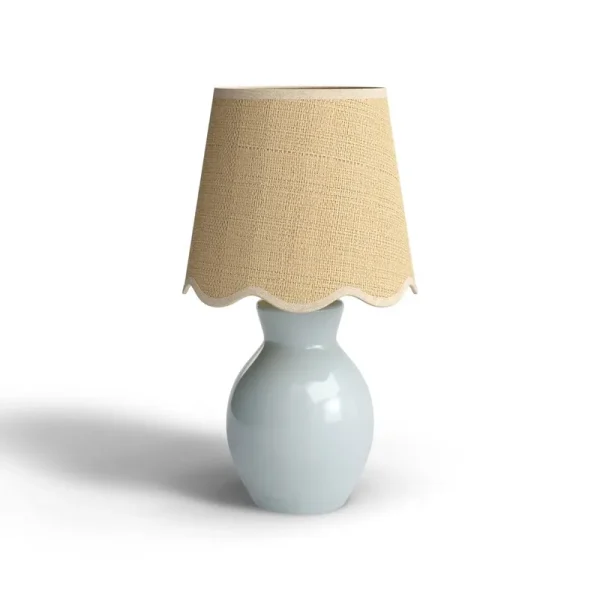 Momsen Lamp Size: 15" H x 8" W x 8" D, Base Color: Light Blue