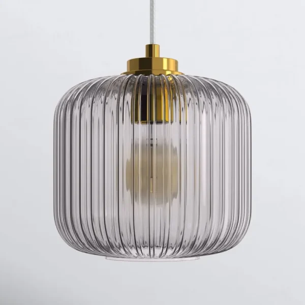 Gracieleigh 1 - Light Unique Globe Pendant Joss & Main Shade Color: Smoke