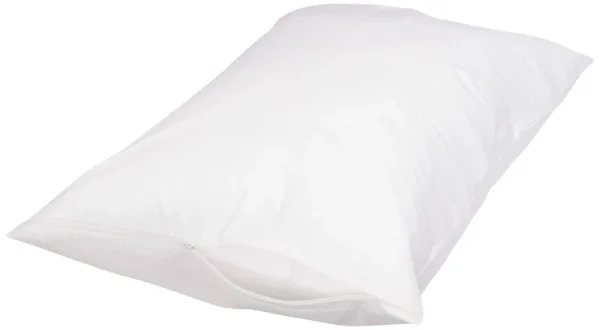 AmazonBasics Hypoallergenic Pillow Protector, White, Queen