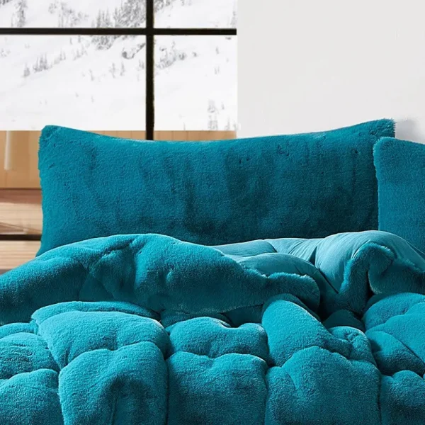 Chunky Bunny Yoga - Coma Inducer Pillow Sham - Real Teal - King