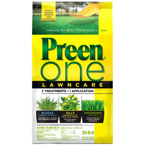 Preen One Lawncare, 36 lb Covers 10,000 Sq ft
