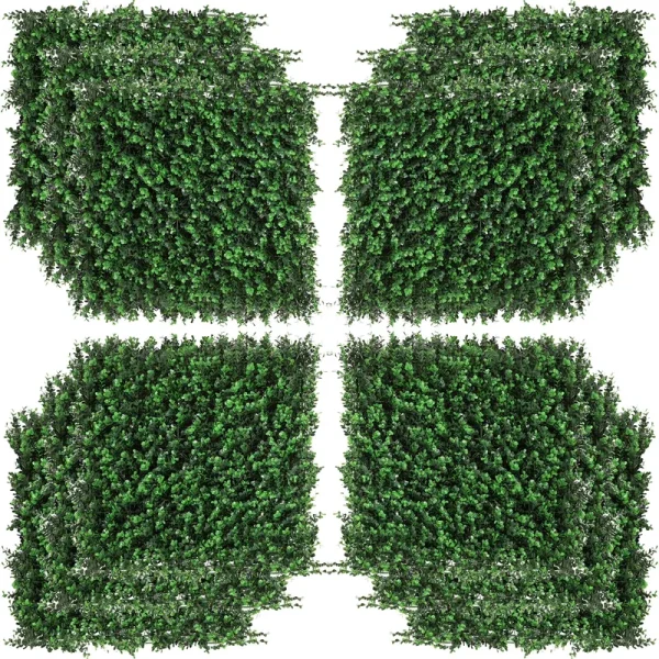 DUOSONG Outsunny Grass Wall Panels, 20" X 20" Artificial Grass Wall Decor, Greenery Backdrop Panels Wall for Outdoor, Indoor, Garden, Fence, Backyard, Fresh Green Green POLYETHYLENE Garden & Outdoor
