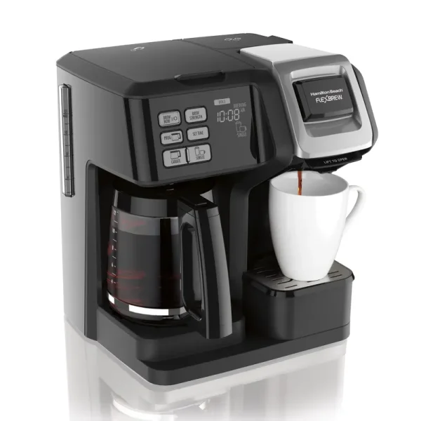 Hamilton Beach Flexbrew Trio Coffee Maker, Single - Serve, Black & Silver, Model 49954