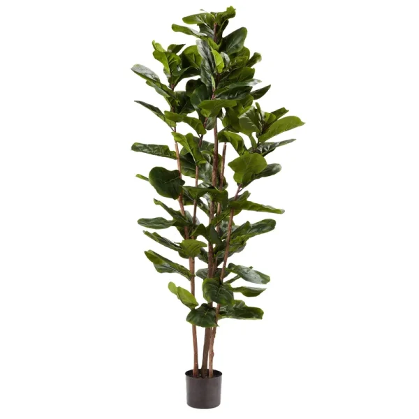 Pure Garden 72 in. Artificial Fiddle Leaf Fig Tree